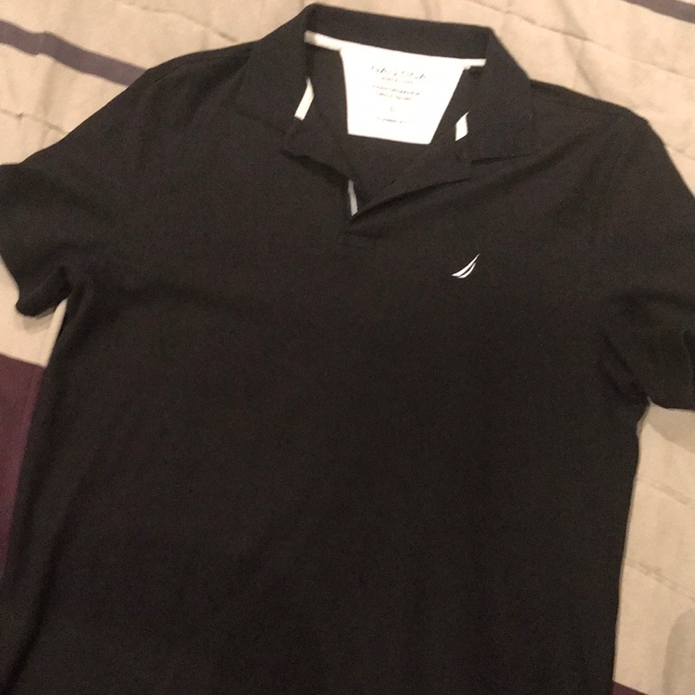 Nautica Men’s Polo Black Performance Sz L